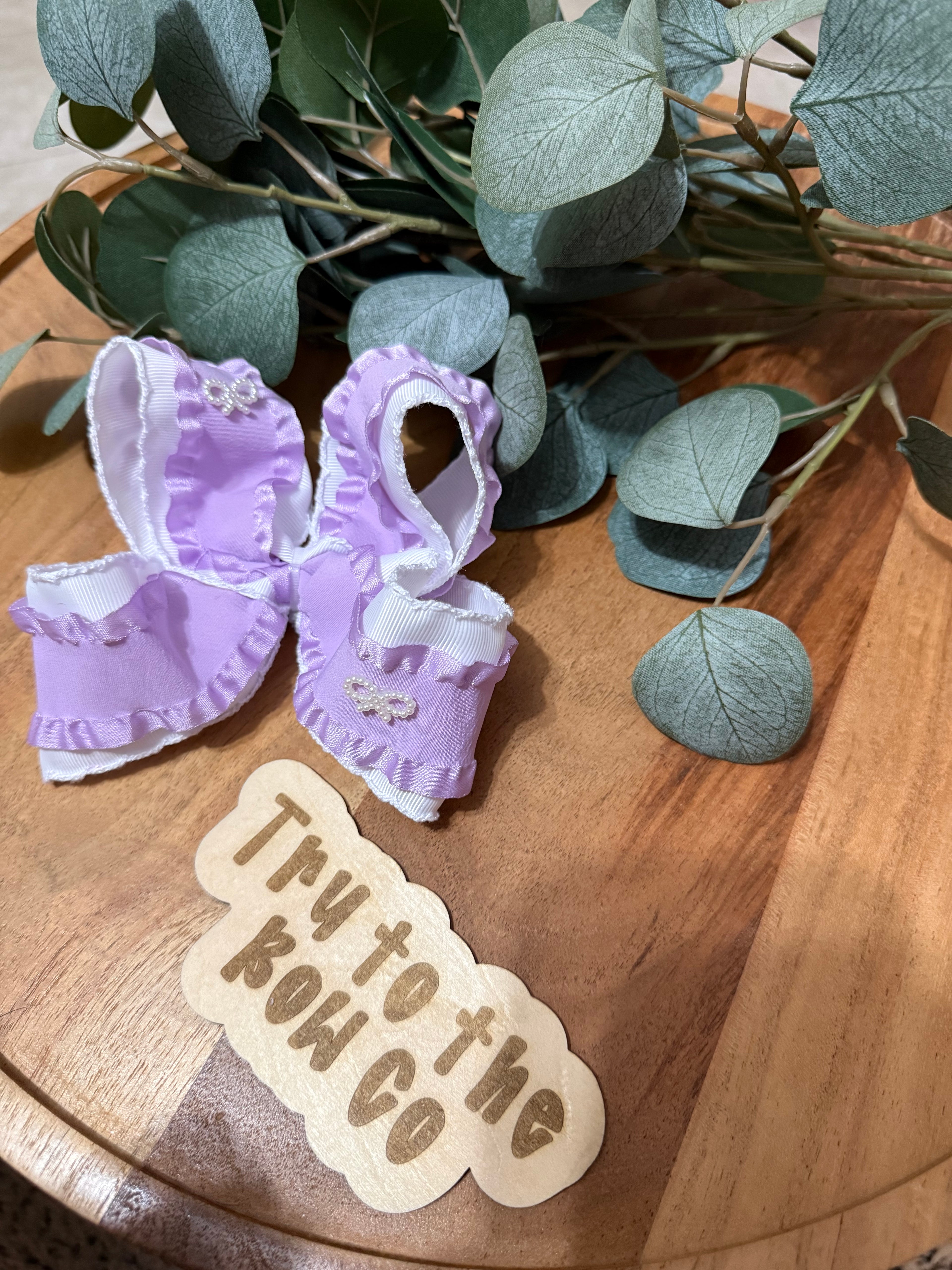 Purple with dainty bows