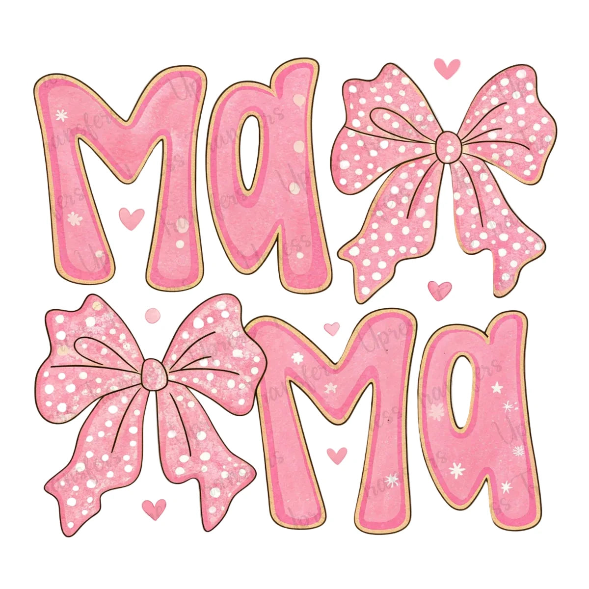 Pink mama w dots