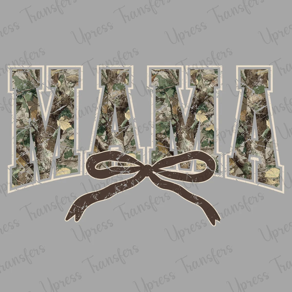 Camo mama w/bow