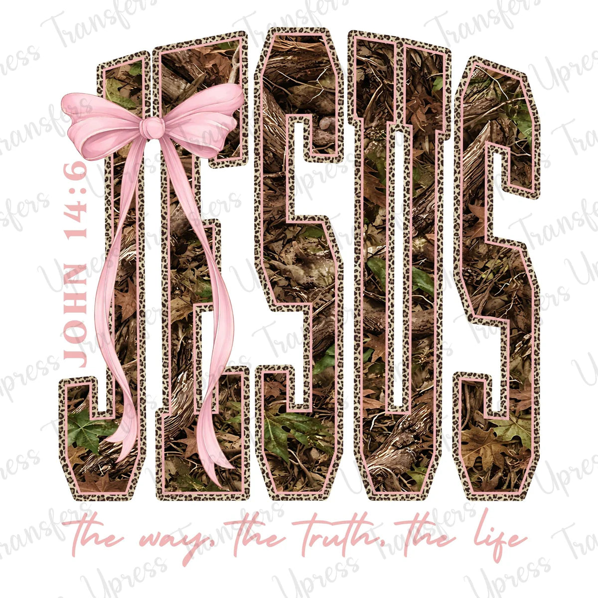 Camo and pink Jesus