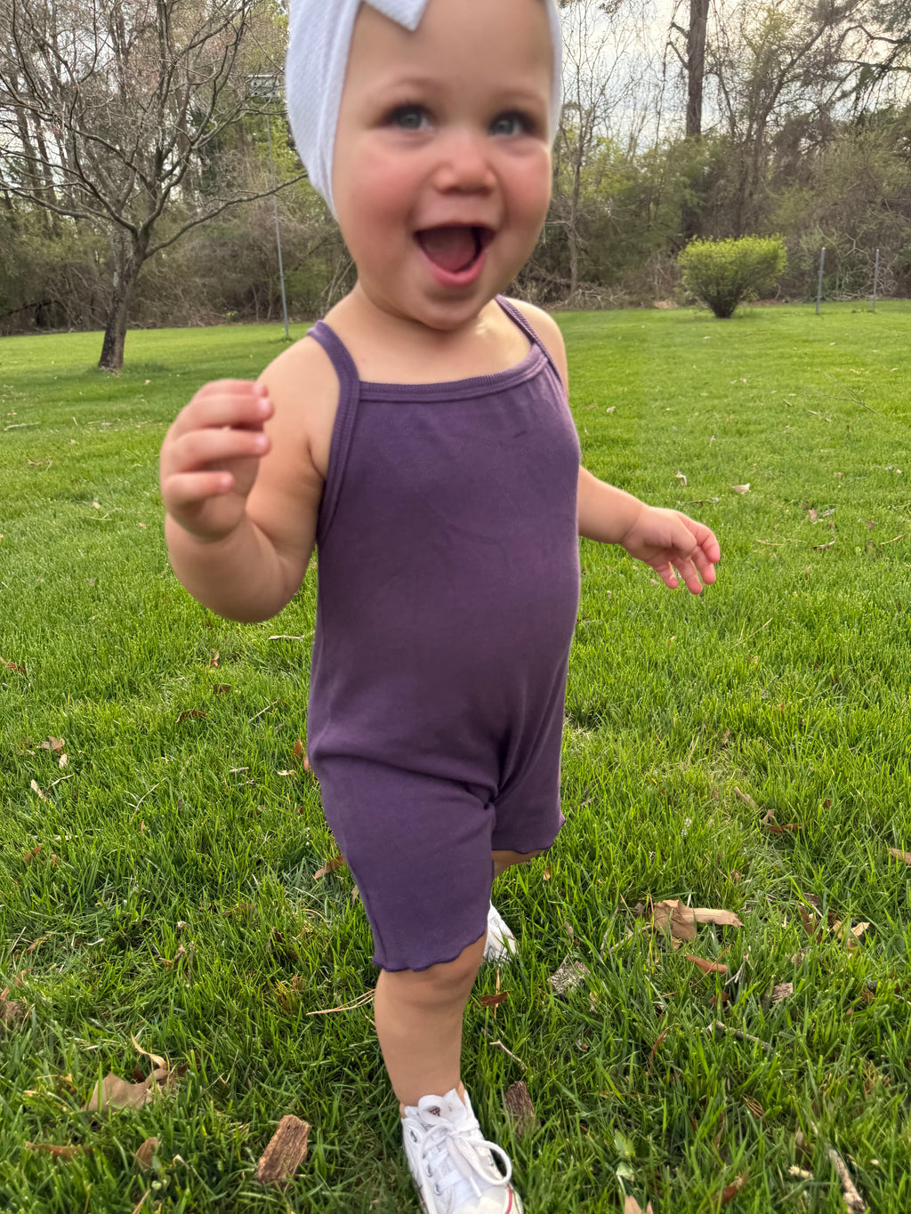 Purple romper