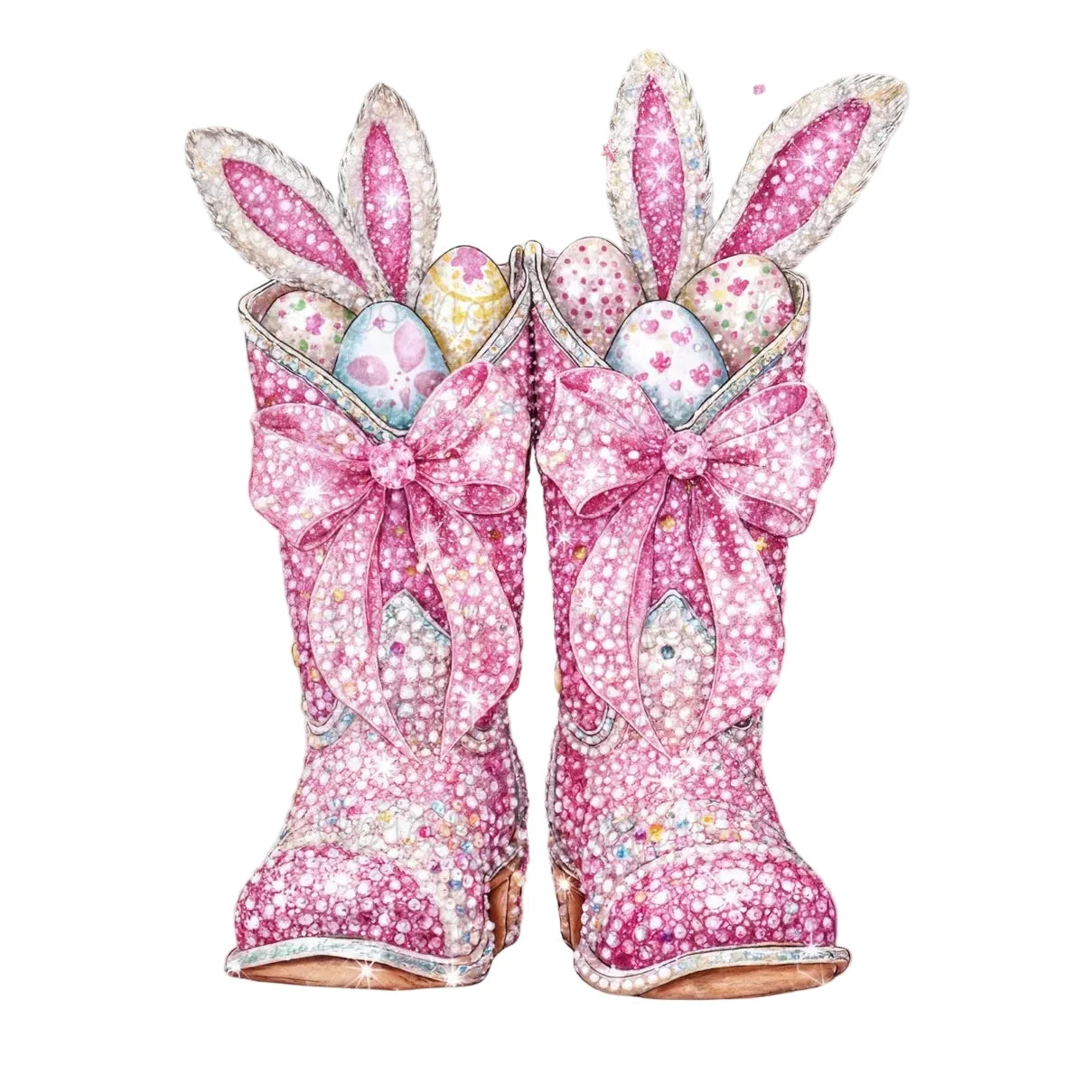 Glitter Easter boots