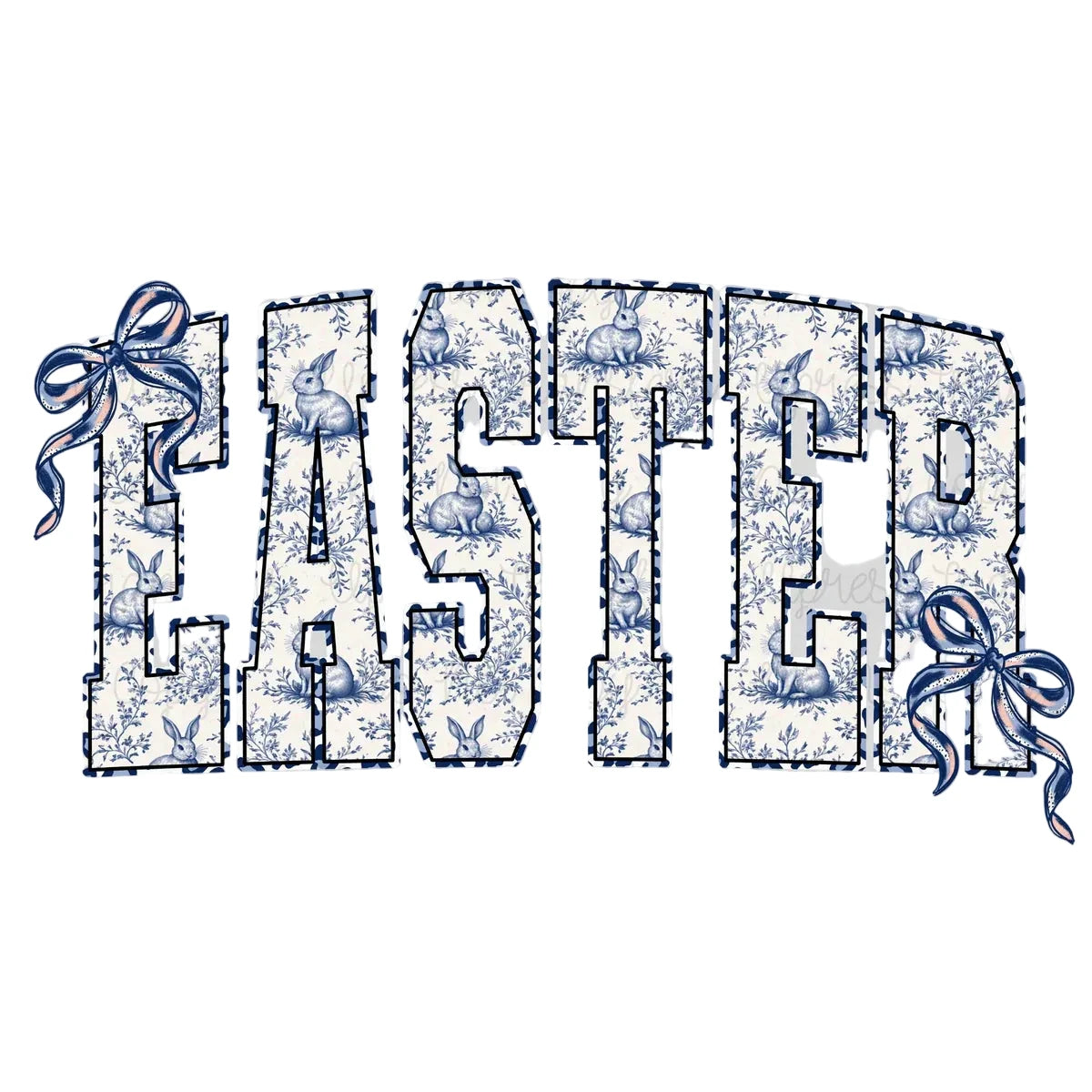 Blue vintage Easter