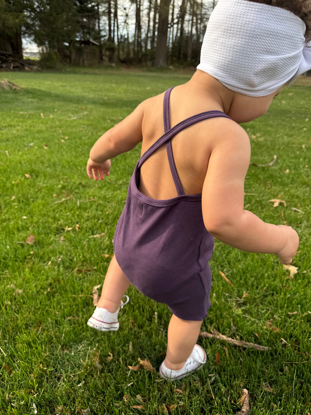 Purple romper