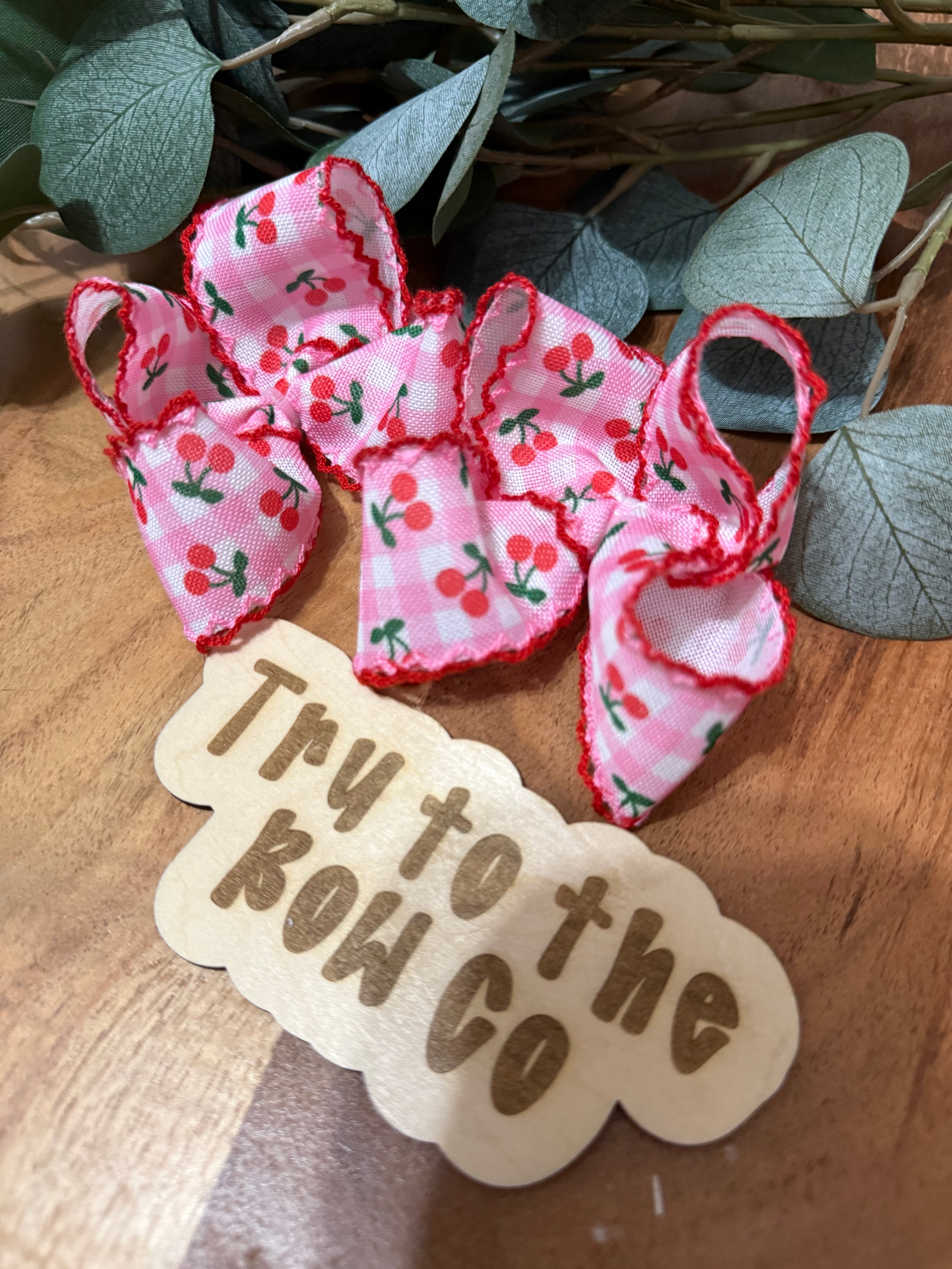 Cherries moonstitch piggies
